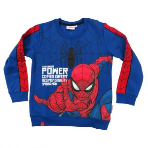 Sudadera azul Spiderman