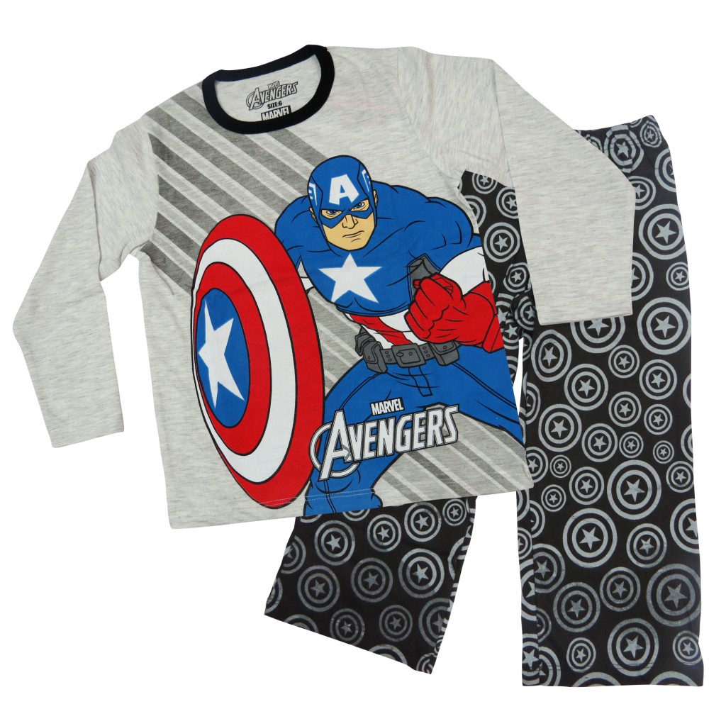 cápsula estante chico Capitán América Pijama – Arval